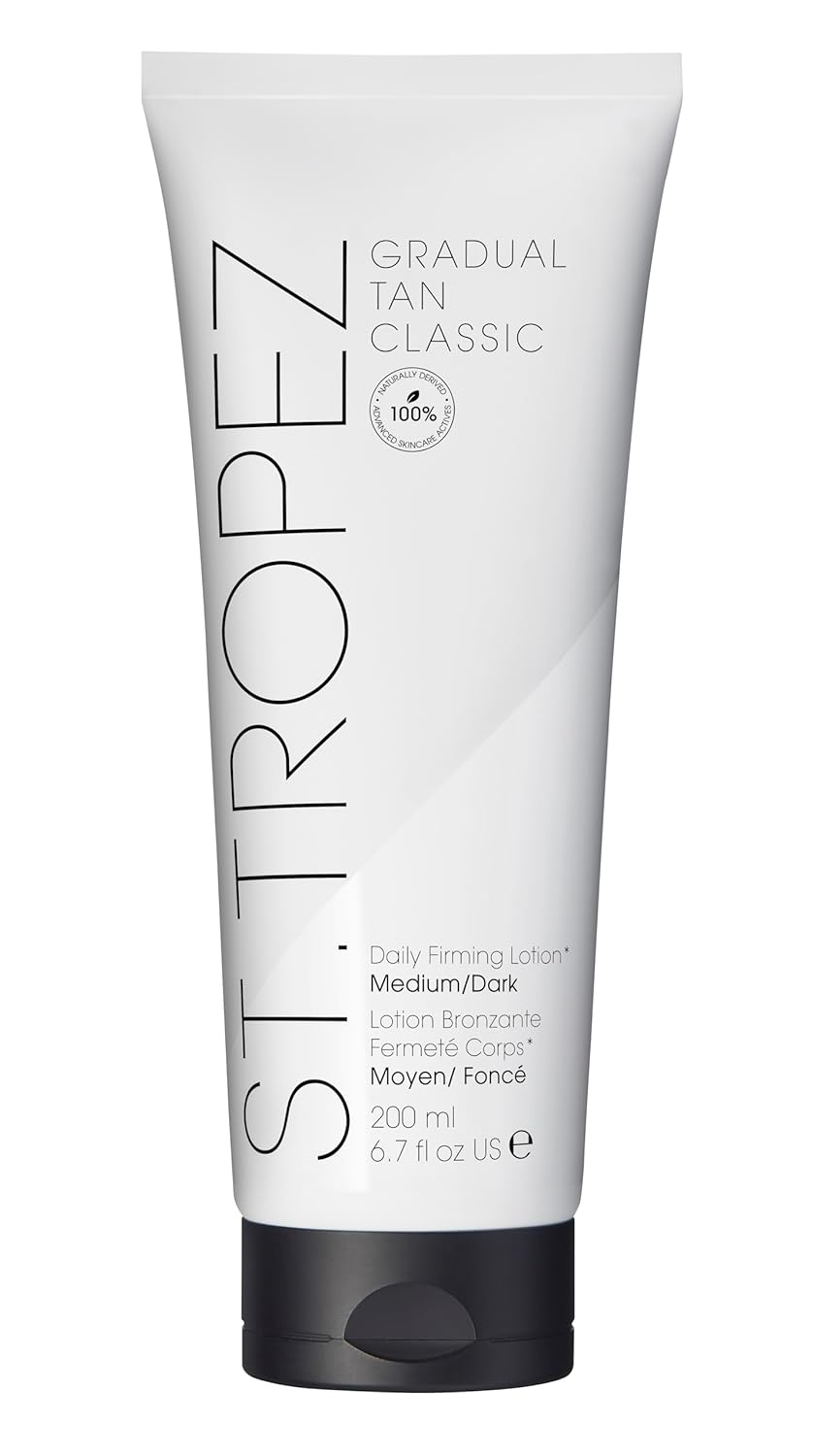 St.Tropez Gradual Tan Firming Lotion, Sun Kissed Glow Self Tan Moisturizer, 5 Skincare Benefits, Vegan, Natural & Cruelty Free, 6.7 Fl Oz