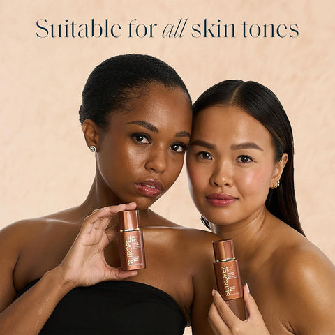 St.Tropez Sunlit Skin Bronzing Tint and Liquid Bronzer For Face & Skin, Creates A Sun-Kissed Glow with Hyaluronic acid, 1 FL OZ