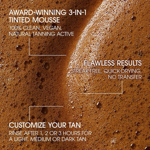 St.Tropez Self Tan Express Mini Kit: Travel-Sized Light/Medium/Dark 1-3 Hour Express Mousse and Tanning Applicator Mitt, Even & Natural, Vegan